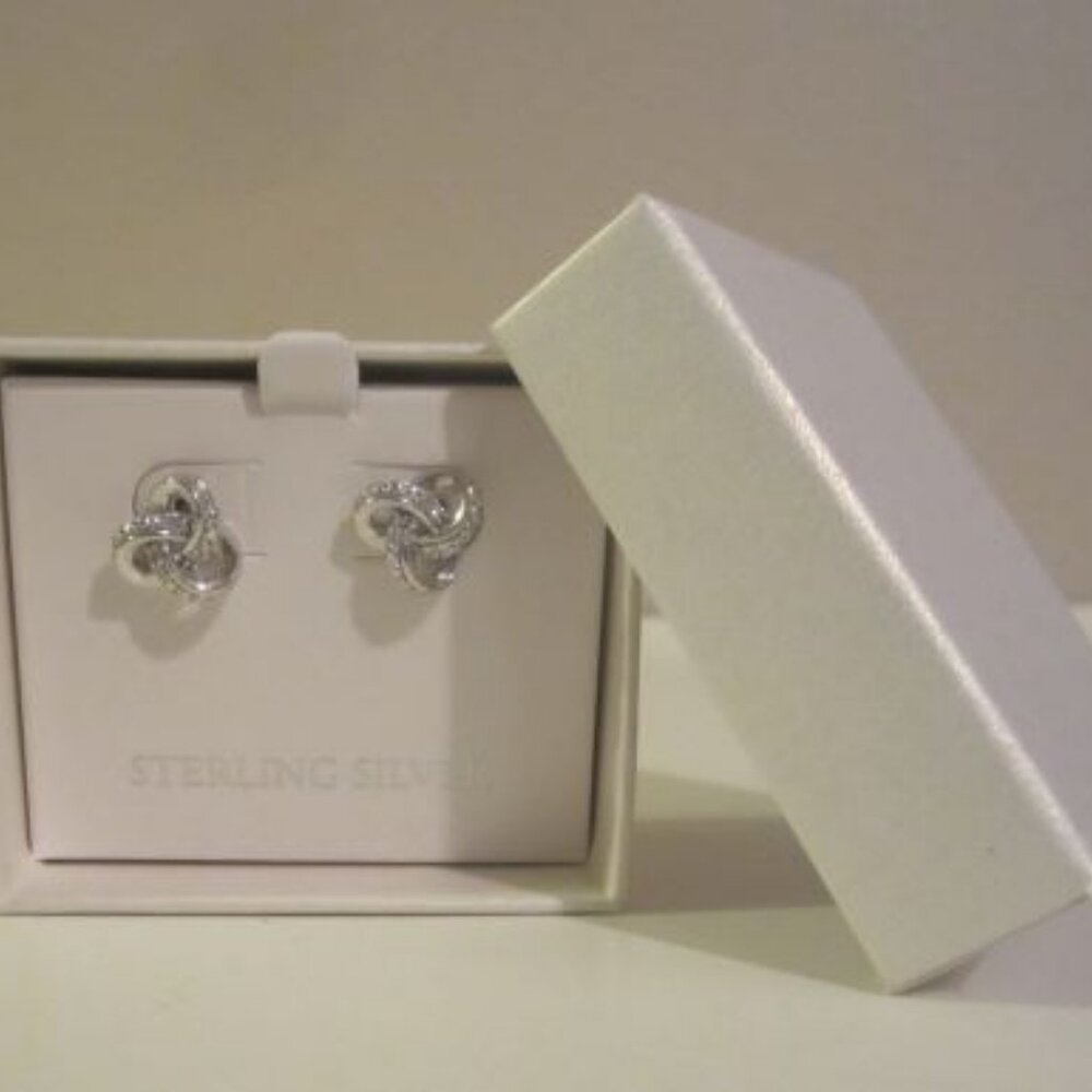 1/10 ct. t.w. Lab Grown Diamond Stud Earrings in Sterling Silver, New in Box